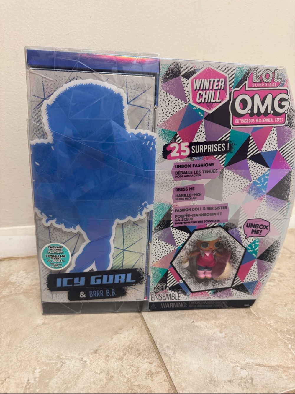 L.O.L. Surprise! O.M.G. Winter Chill Icy Gurl Doll - Blue